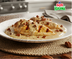 Pechugas en Salsa Cremosa de Nuez Vidasania