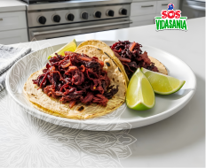 Tacos de Jamaica Guisada